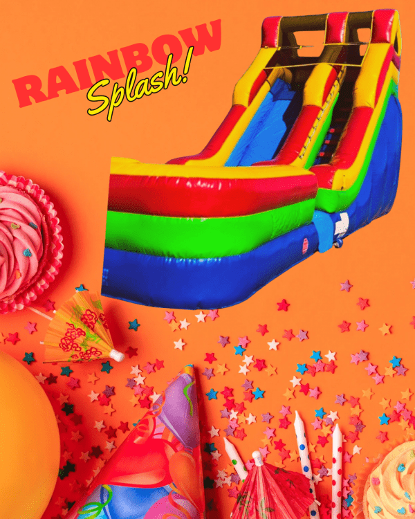 17’ Rainbow Splash! Slide
