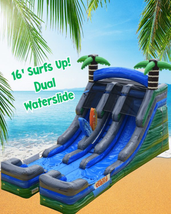 16' Surfs Up! Dual Lane Waterslide