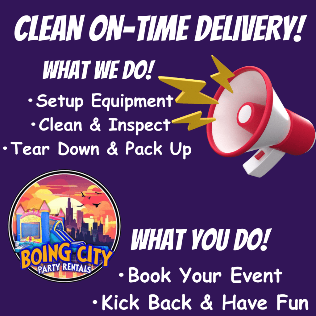 Delivery Area - Boing City Party Rentals