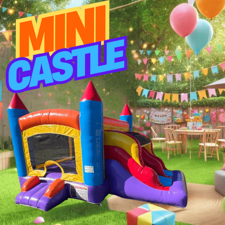 Mini Castle Bounce & Slide (DRY ONLY)(ages 1-3)