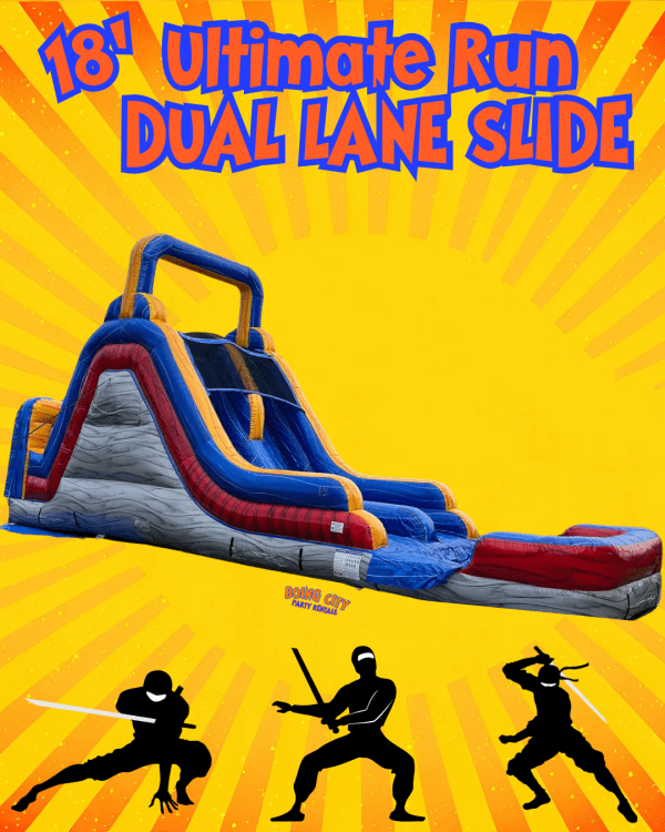 18’ Ultimate Run Dual Lane Slide