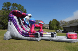 18ft space surfer hybrid dual lane inflatable water slide 383332 1 1 18' Dual Lane Galaxy Glide