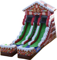 16ft20Double20Lane20Water20Slide Ginger20Bread20House SL20 1 18’ Gingerbread Slide