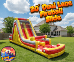 20' Dual Lane Fireball Slide