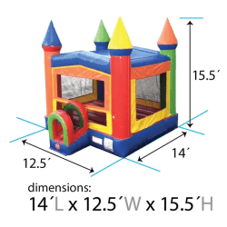inflatable bounce house rainbow modular dimensions 1 1763318508 Retro Bouncer