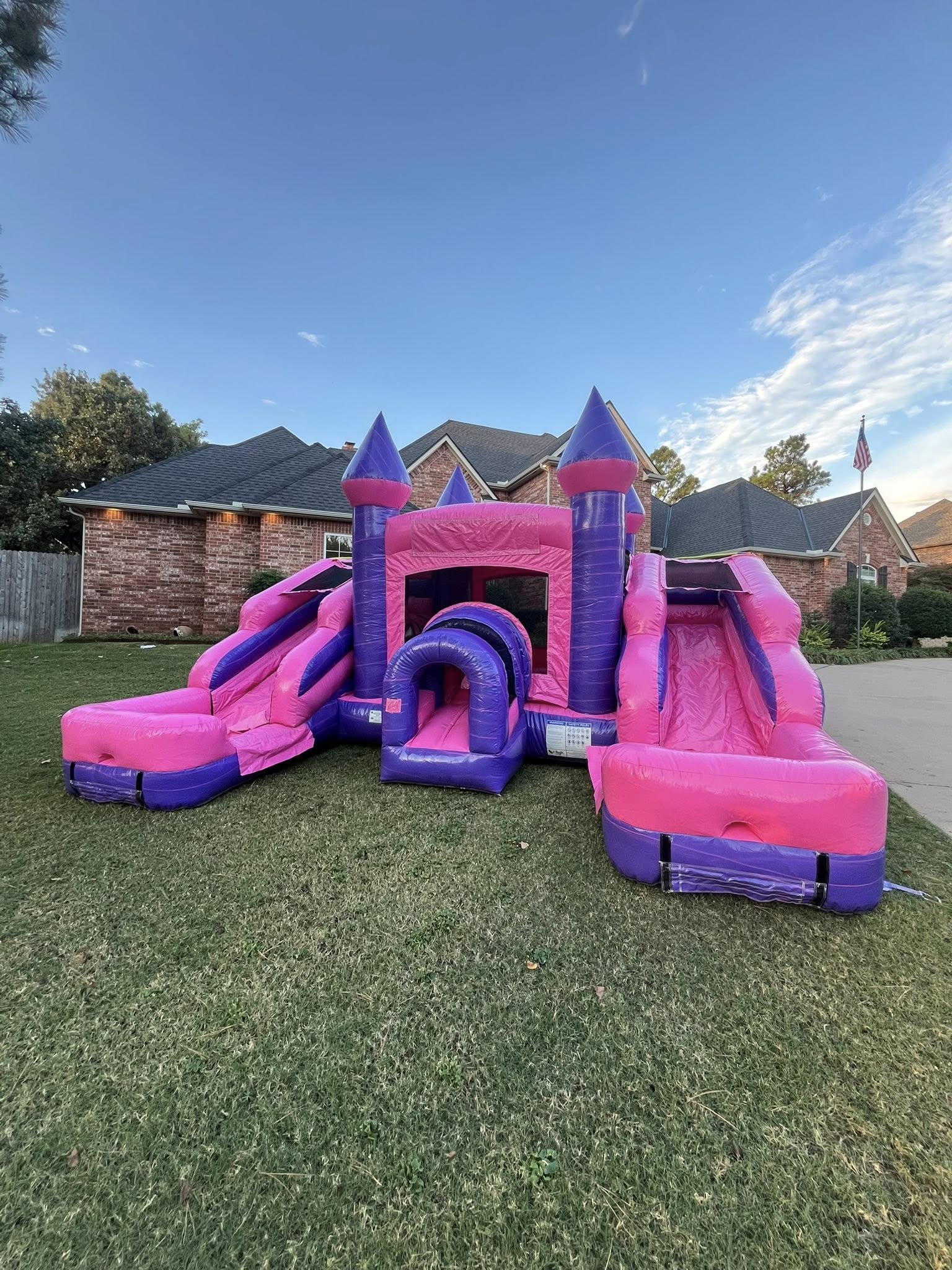 Princess Castle bounce house rental Oklahoma City Edmond Boing City Party Rentals