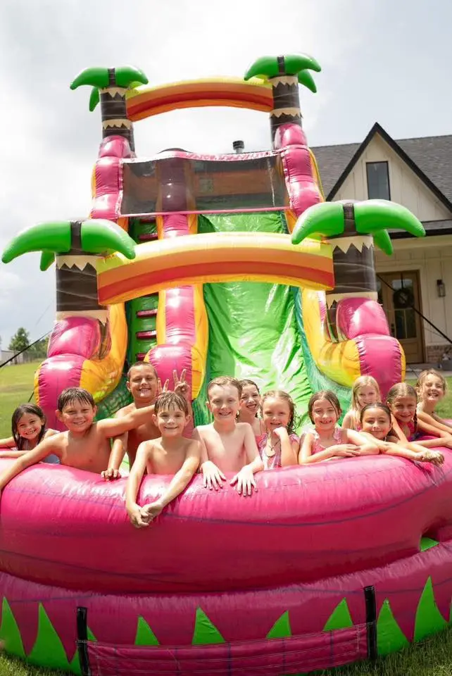 Kids on water slide Oklahoma City