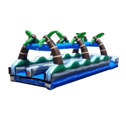 tropical20slip20n20slide 1772822903 35' Tropical Dual Lane Slip and Slide