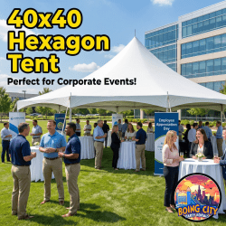 40' Hexagon High Peak Tent