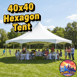 40' Hexagon High Peak Tent