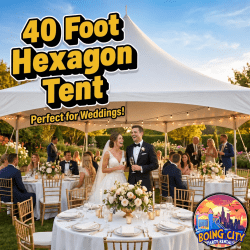 updated tent wedding 1780495115 40' Hexagon High Peak Tent