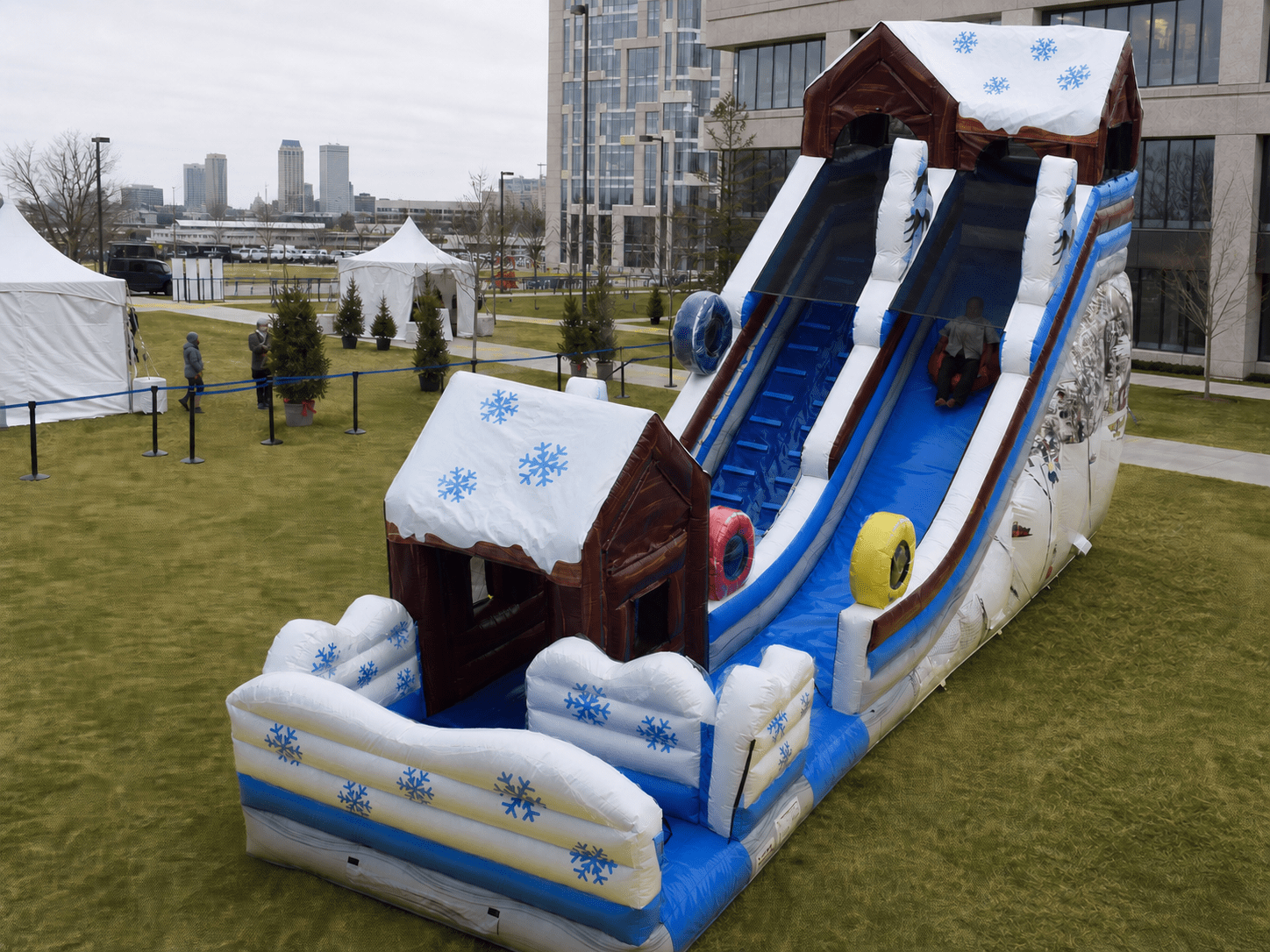 22 foot Alpine Tubing Slide at a Tulsa event